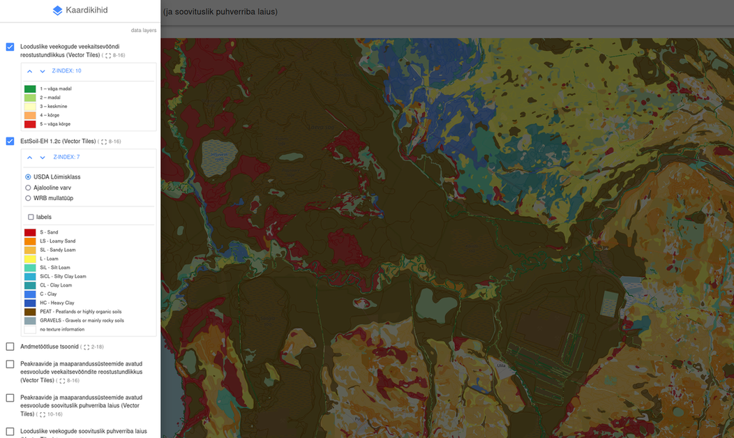 Recommended riparian buffer strips in Estonia